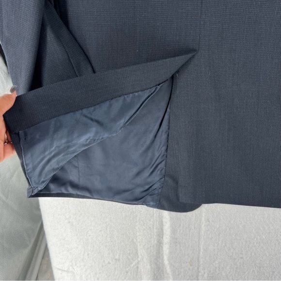 Hart Schaffner & Marx Navy Wool 2 Button Blazer - Picture 8 of 13